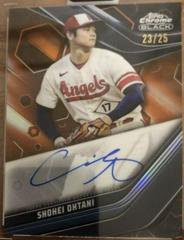 Shohei Ohtani [Orange] #CBA-SO Baseball Cards 2023 Topps Chrome Black Autographs Prices