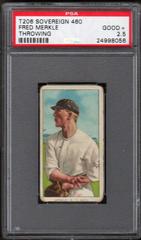 Fred Merkle [Throwing] Baseball Cards 1909 T206 Sovereign 460 Prices