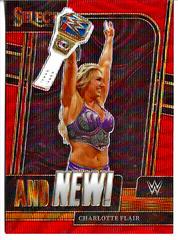 Charlotte Flair [Red Wave] Wrestling Cards 2023 Panini Select WWE And NEW Prices
