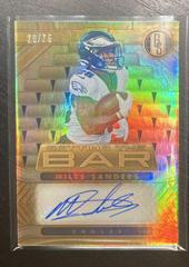 Miles Sanders #STB-MSA Football Cards 2022 Panini Gold Standard Setting the Bar Autographs Prices