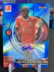 Dayot Upamecano [Blue] Soccer Cards 2022 Topps Finest Bundesliga Autographs Prices