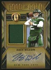 Zach Wilson #22 Football Cards 2023 Panini Gold Standard Good as Jersey Autographs Prices