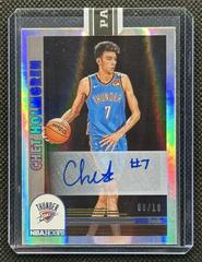 Chet Holmgren [Premium Autograph] Basketball Cards 2022 Panini Hoops Prices