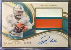 Jaylen Waddle #42 Football Cards 2023 Panini Immaculate Premium Patch Autograph Prices