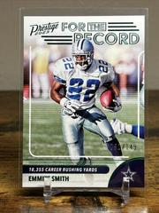 Emmitt Smith [Green] #19 Football Cards 2023 Panini Prestige For the Record Prices