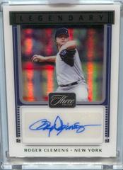 Roger Clemens [Emerald] #LS-RC Baseball Cards 2022 Panini Three and Two Legendary Signatures Prices