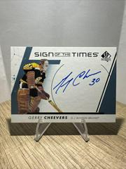 Gerry Cheevers #SOTT-GC Hockey Cards 2022 SP Authentic Sign of the Times Prices