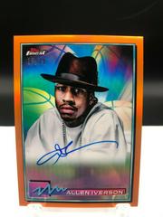 Allen Iverson [Orange Refractor] #FA-AI Basketball Cards 2021 Topps Finest Autographs Prices