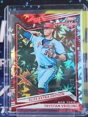 Trystan Vrieling [Red] Baseball Cards 2022 Panini Elite Extra Edition Prices