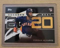 Yordan Alvarez [Black] Baseball Cards 2020 Topps Decade's Next Prices