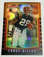 Corey Dillon [Refractor] Football Cards 2000 Bowman Chrome Prices