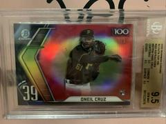 Oneil Cruz [Red] #BTP-39 Baseball Cards 2022 Bowman Scouts' Top 100 Prices
