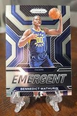 Bennedict Mathurin #22 Basketball Cards 2022 Panini Prizm Emergent Prices