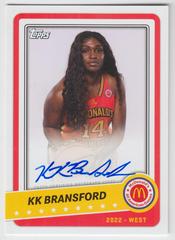 Kk Bransford Basketball Cards 2022 Topps Chrome McDonald's All-American Paper Autographs Prices