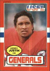 Kerry Justin Football Cards 1985 Topps USFL Prices