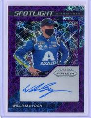 William Byron [Purple Velocity] #SS-WB Racing Cards 2021 Panini Prizm Spotlight Signatures Prices