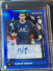 Achraf Hakimi [Blue] #A-AH Soccer Cards 2021 Topps Merlin Chrome UEFA Autographs Prices