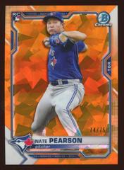 Nate Pearson [Orange] Baseball Cards 2021 Bowman Chrome Sapphire Prices