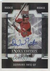 Donavan Tate [Autograph] #52 Baseball Cards 2009 Donruss Elite Extra Edition Prices