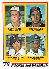 Iorg/Oliver/Perlozzo/Whitaker Baseball Cards 1978 Topps Prices