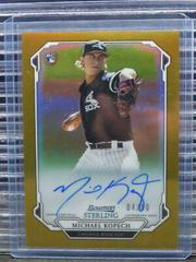 Michael Kopech [Gold Refractor] #MK Baseball Cards 2019 Bowman Sterling Rookie Autographs Prices