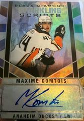Maxime Comtois #SC-MC Hockey Cards 2022 Upper Deck Black Diamond Sparkling Scripts Prices