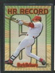 Mark McGwire [#61] #220 Baseball Cards 1999 Topps Home Run Record Prices