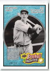 Joe DiMaggio [Jersey Emerald] #127 Baseball Cards 2008 Upper Deck Baseball Heroes Prices
