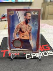 CM Punk [Mat Relic Red] Wrestling Cards 2022 Upper Deck AEW Prices