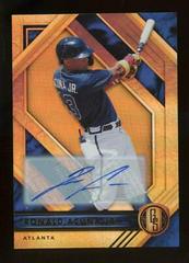 Ronald Acuna Jr. [Autographs] #11 Baseball Cards 2021 Panini Chronicles Gold Standard Prices