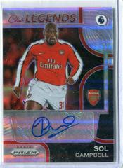 Sol Campbell [Prizms Silver] #2 Soccer Cards 2022 Panini Prizm Premier League Club Legends Signatures Prices