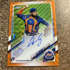 Ali Sanchez [Orange Wave Refractor] #RA-ALS Baseball Cards 2021 Topps Chrome Rookie Autographs Prices
