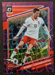 Robert Lewandowski [Optic Purple Velocity] #108 Soccer Cards 2021 Panini Donruss Road to Qatar Prices