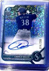 Charlie Welch [Speckle Refractor] #CPA-CW Baseball Cards 2022 Bowman Chrome Prospect Autographs Prices