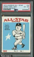 York's Two-Run [Smash Decisive] #42 Baseball Cards 1974 Laughlin All Star Prices