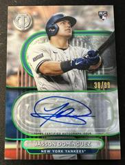 Jasson Dominguez [Green] #TA-JD Baseball Cards 2024 Topps Tribute Autograph Prices