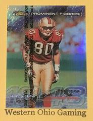 Jerry Rice #PF54 Football Cards 1999 Topps Finest Prominent Figures Prices