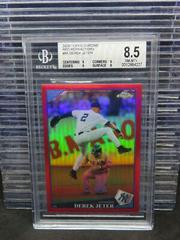 Derek Jeter [Red Refractor] #98 Baseball Cards 2009 Topps Chrome Prices