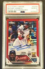Michael Harris II [Red] #RA-MH Baseball Cards 2023 Topps Chrome Rookie Autographs Prices