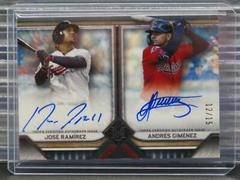 Andres Gimenez, Jose Ramirez #DA-RG Baseball Cards 2023 Topps Museum Collection Dual Autographs Prices