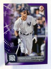 Aaron Judge [Purple] #2 Baseball Cards 2022 Bowman Prices