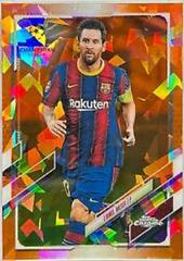 Lionel Messi [Orange] Soccer Cards 2020 Topps Chrome UEFA Champions League Sapphire Prices