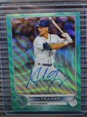 Adam Frazier [Aqua] #CVA-AF Baseball Cards 2022 Topps Chrome Veteran Autographs Prices