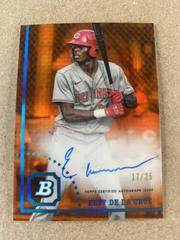 Elly De LA Cruz [Orange Refractor] #CPA-ED Baseball Cards 2022 Bowman Chrome Prospect Autographs Prices