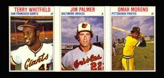 Jim Palmer, Omar Moreno, Terry Whitfield [Hand Cut Panel] Baseball Cards 1979 Hostess Prices