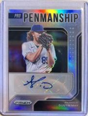 Dustin May [Silver Prizm] Baseball Cards 2022 Panini Prizm Pro Penmanship Autographs Prices
