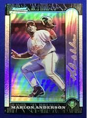 Marlon Anderson [Refractor] #206 Baseball Cards 1999 Bowman Chrome Gold Prices