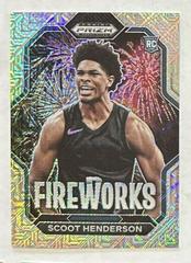 Scoot Henderson [Mojo] #3 Basketball Cards 2023 Panini Prizm Draft Picks Fireworks Prices