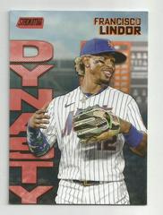 Francisco Lindor [Red] #8A Baseball Cards 2022 Stadium Club Dynasty and Destiny Prices