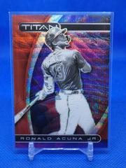 Ronald Acuna Jr. [Ruby Wave] #2 Baseball Cards 2021 Panini Chronicles Titan Prices